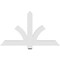 Ekena Millwork Redmond Architectural Grade PVC Gable Bracket, 48"W x 28"H x 2"D x 4"F, 14/12 Pitch GBP048X28X0204RED00 - alternate 4